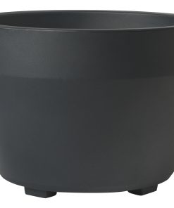 Vaso Tondo Jumbo Antracite D100x64cm in Plastica