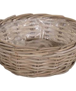 Cesta Tonda Basso Naturale D29cm in Rattan