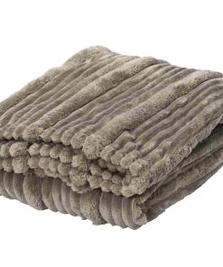 Coperta Plaid Costine Grigio 170x130cm in Poliestere