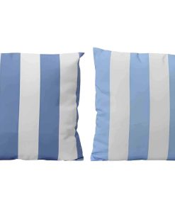 Cuscino Quadrato per Esterno a Righe Assortito 45x45x4cm in Poliestere – Kaemingk