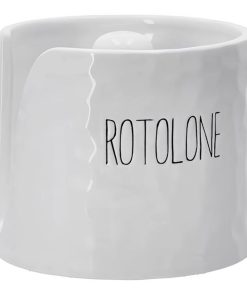Portarotolo da Cucina Bianco 14,5x12cm in Ceramica
