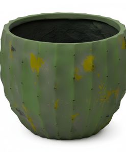 Cachepot Cactus S Verde D40x30cm Magnesio e Fibra di Vetro