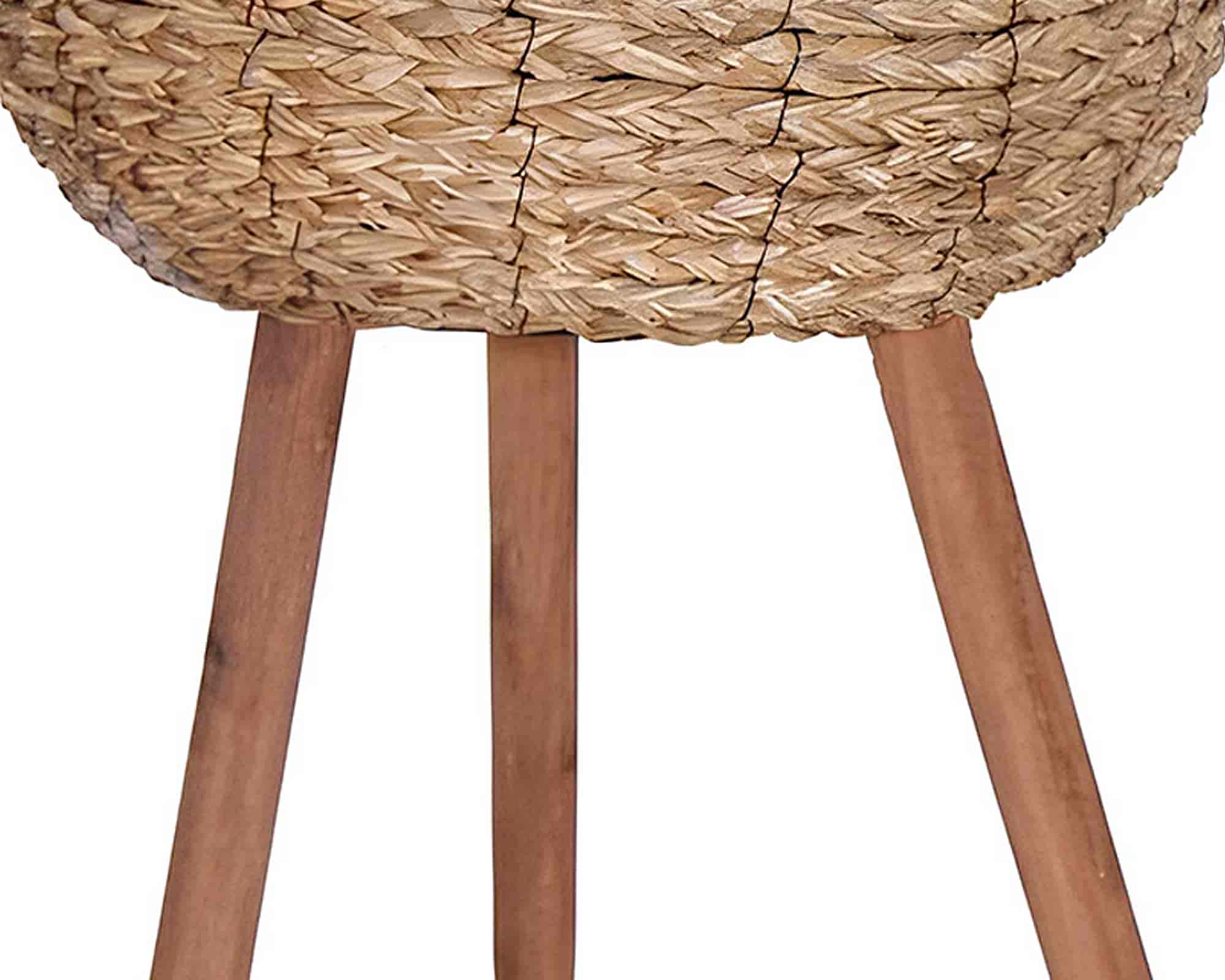 Cachepot con Piedini M Marrone D24x52cm in Rattan – Mega Collections - immagine 3