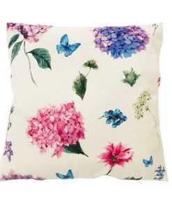 Cuscino Hydrangea e Farfalle 45×45