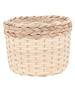 Cesta Ovale Senegal Medium Bianco in Salice – Mega Collections