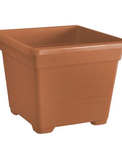 Vaso Quadrato Terracotta 38x38cm in Plastica